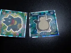 Pokemon Wafer Promo Holo Sticker x2 Snorlax & Munchlax #5702 - Image 4