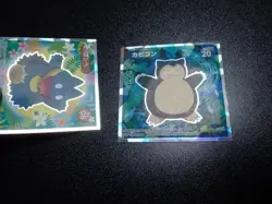 Pokemon Wafer Promo Holo Sticker x2 Snorlax & Munchlax #5702 - Image 5