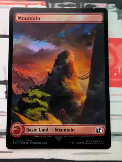 Mountain (0303) Final Fantasy (Full Art) Foil - NM MTG FIN - Image 1
