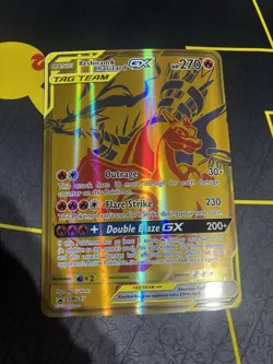 Pokemon TCG Reshiram & Charizard GX Tag Team SM247 Black Star Promo Jumbo - Image 1