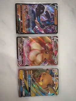 pokemon cards full art english set of 3 very good condition - Image 1