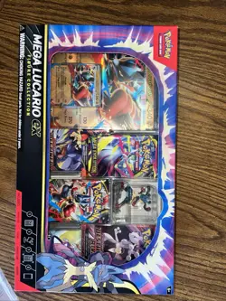 Pokemon TCG Mega Lucario ex Premium Figure Collection Box Factory Sealed - Image 1