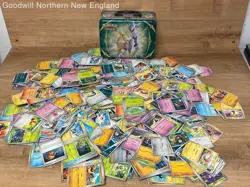 4LB Lot of Various Assorted Non Holo Pokemon Cards TCG Collectible Lunchbox Tin - Image 1