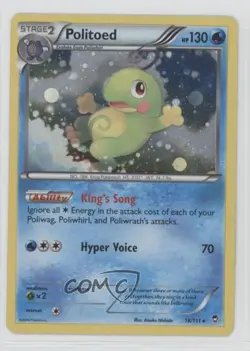 Politoed (Cosmos Holo) Holo Pokemon XY Furious Fists #18 - Image 1