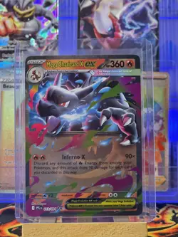 Pokemon Mega Charizard X EX 013/094 Phantasmal Flames Double Rare Holo 360 HP - Image 1