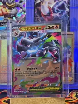 Pokemon Mega Charizard X EX 013/094 Phantasmal Flames Double Rare Holo 360 HP - Image 3