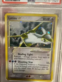 2005 Pokemon Gold Star Latias EX Deoxys #105 - PSA 8 With Swirl 💫🌀🌀💫 - Image 1