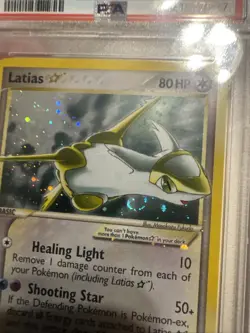 2005 Pokemon Gold Star Latias EX Deoxys #105 - PSA 8 With Swirl 💫🌀🌀💫 - Image 2