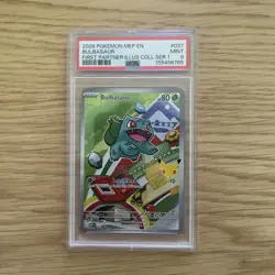 Bulbasaur #037 PSA 9 First Partner Illustration Rare Mega Evolution Promo - Image 1