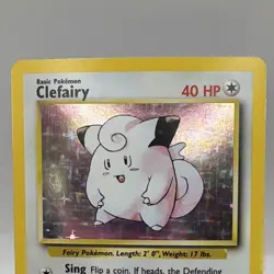 Wizards of the Coast Clefairy 5/102 Base Set Holo Rare NM/LP English 1999 - Image 2