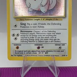 Wizards of the Coast Clefairy 5/102 Base Set Holo Rare NM/LP English 1999 - Image 3