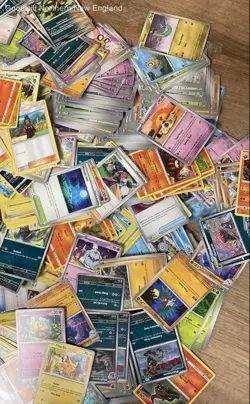 4LB Lot of Various Assorted Pokemon Cards TCG Collectible Lunchbox Tin Non Holo - Image 3