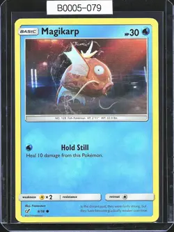 Pokemon TCG Magikarp 8/18 Detective Pikachu Holo B0005-079 - Image 1