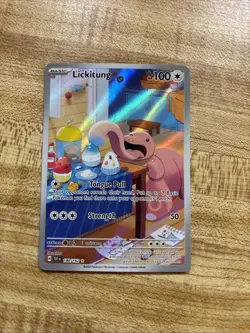 Pokemon TCG Lickitung Illustration Temporal Forces 180/162 - Image 1