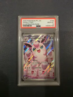 2025 Pokemon Phantasmal Flames Wigglytuff Illustration Rare 105/094 PSA 10 - Image 1