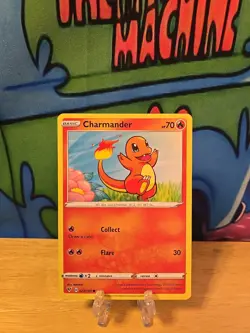 CHARMANDER - 023/185 - VIVID VOLTAGE SWSH POKEMON - NON-HOLO - NM W Top Loader!! - Image 1