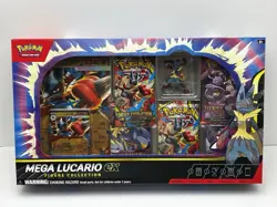Pokemon TCG Mega Lucario ex Premium Figure Collection Box Factory Sealed - Image 1