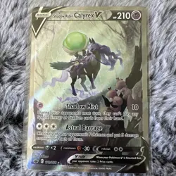 Shadow Rider Calyrex V Chilling Reign Ultra Rare Full Art Holo 210HP 172/198 NM+ - Image 1