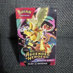 Pokemon TCG Mega Evolution—Ascended Heroes English Booster Bundle 6 Packs 6+ - Image 1