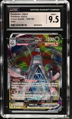 DURALUDON VMAX 104/159 - POKEMON TCG HOLO CROWN ZENITH 2023 CGC 9.5 - Image 1