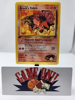Pokemon Brock's Vulpix 37/132 Gym Challenge 1st Edition NM - Image 1