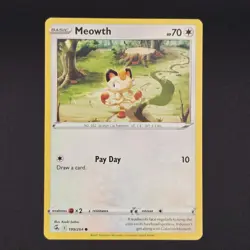 Meowth 199/264 Common Fusion Strike Pokemon Lightly Played - Image 1