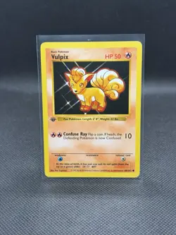 1999 Pokemon Base Set Vulpix 68/102 1st Edition Shadowless LP English - Image 1