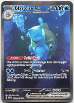 Blastoise ex 200/165 Special Illustration Rare 151 Pokemon Lightly Played - Image 1