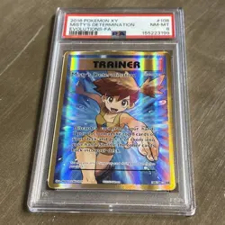 Misty's Determination #108 Pokemon XY Evolutions Full Art Holo - PSA 8 NM/MINT - Image 2