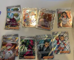 Lot of 15 Pokemon Prismatic Evolutions Full Art Trainer Cards Near Mint - Image 1