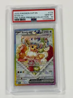 Eevee ex #174 PSA 10 Pokemon Super Premium Collection Promo - Image 1