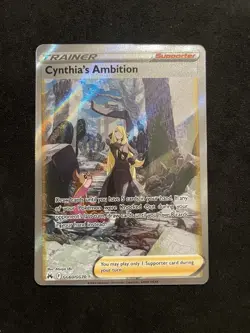 Pokemon TCG Trainer Cynthia’s Ambition Full Art Crown Zenith - Image 1
