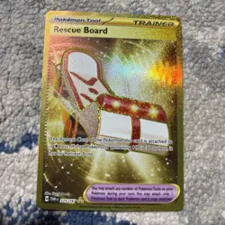 Rescue Board 225/167 Secret Rare Holo Gold Pokemon Twilight Masquerade - Image 1