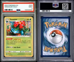 2022 POKEMON GO VENUSUAR HOLO #003 PSA 9 - Image 3