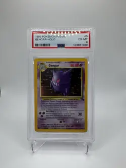 1999 Pokemon Fossil #5 Gengar Holo PSA 6 - Image 1