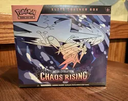 Pokemon Mega Evolution Chaos Rising Elite Trainer Box ETB 9 Booster Packs New - Image 1