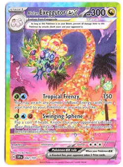 Alolan Exeggutor ex 242/191 Special Illustration Rare Surging Sparks Pokemon NM - Image 1