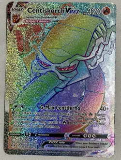 Pokemon Centiskorch VMAX 191/189 Darkness Ablaze Secret Rare Full Art Holo 320 - Image 1