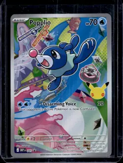 2025 Pokemon MEP Black Star Promos Popplio Full Art #045 - Image 1