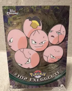 Topps Chrome Pokemon #102 Exeggcute - Image 1