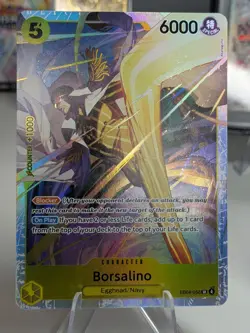 Bandai One Piece CCG Borsalino EB04-058 Holo Blocker Special 6000 Power - Image 1