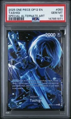 One Piece Legacy of the Master 2025 Tashigi Special Alt Art #OP06-050 PSA 10 - Image 1