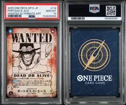 PSA 10 One Piece Portgas.D.Ace Wanted Poster SP OP13-119 SEC Japanese - Image 3