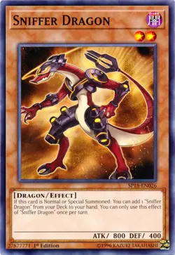 Yugioh! Sniffer Dragon - SP18-EN026 - Common - 1st Edition Near Mint - Image 1