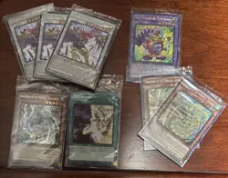 Yugioh Dragons Of Legend Complete Series DLCS Sealed Promo Lot (8) Secret Rare - Image 1