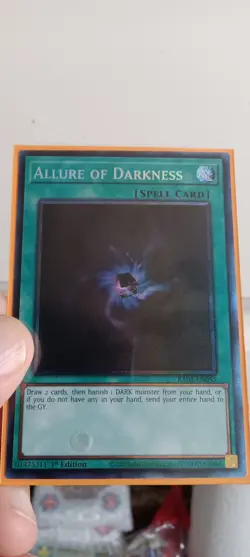 YuGiOh: "Allure of Darkness" - COLLECTOR'S RARE - RA03 - SHARP MINT NEW! - Image 1