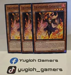 YUGIOH ZALAMANDER CATALYZER X3 COMMON DABL LIGHT PLAYED - Image 1