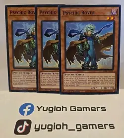 YUGIOH PSYCHIC ROVER X3 COMMON DABL LIGHT PLAYED - Image 1
