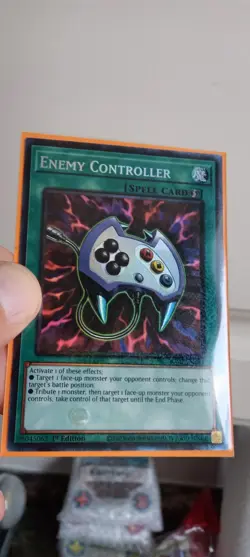 YuGiOh: "Enemy Controller" - COLLECTOR'S RARE - RA02 - SHARP MINT NEW! - Image 1