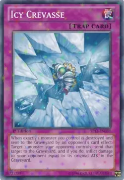 Yugioh! Icy Crevasse - SP13-EN037 - Starfoil Rare - Unlimited Edition Near Mint - Image 1